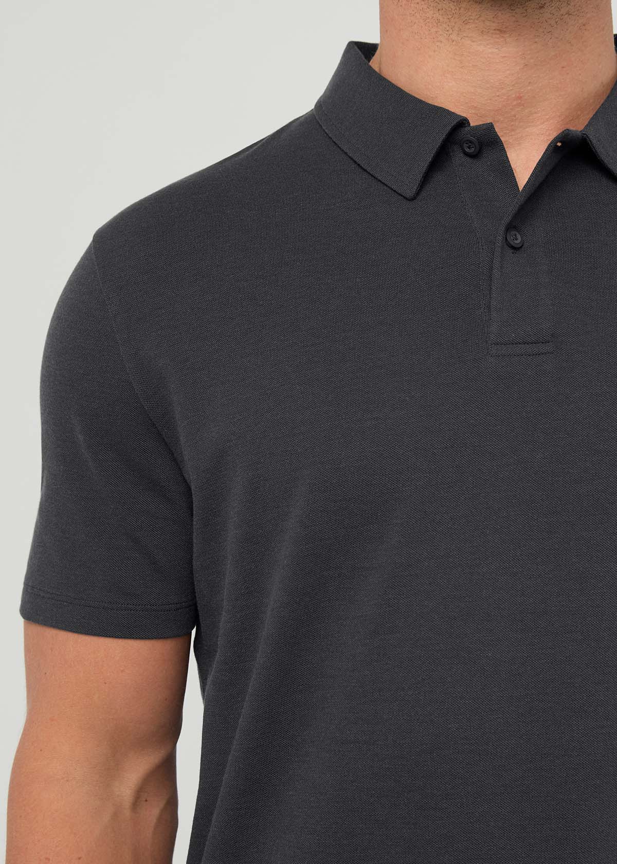 Air Flow Pique Polo - Charcoal - Image 5