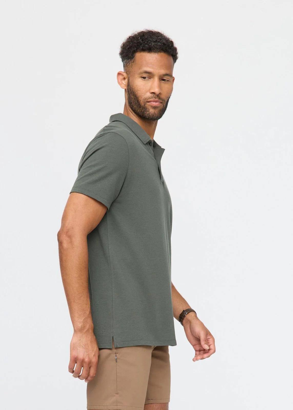 Air Flow Pique Polo - Thyme - Image 3
