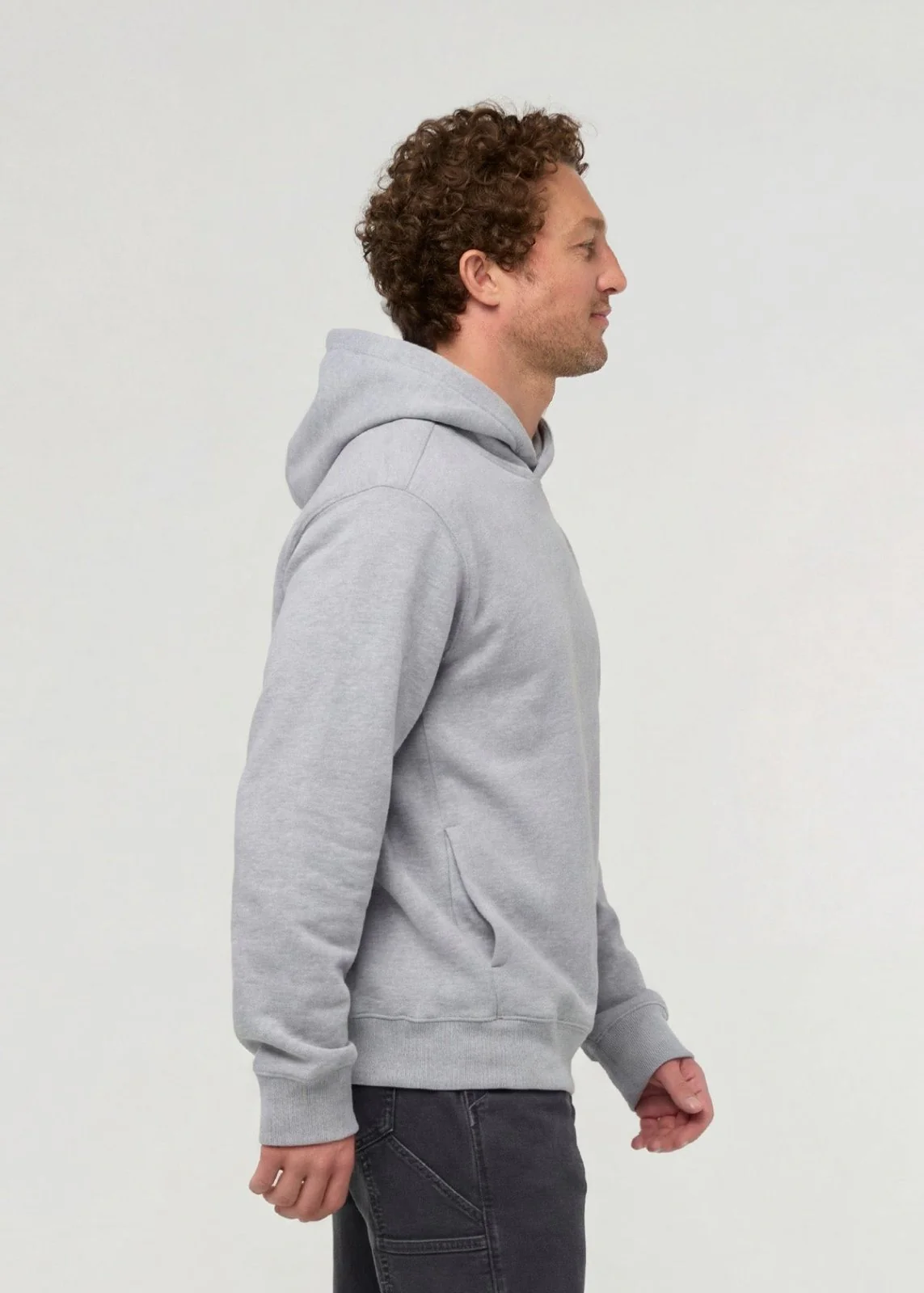 DuraSoft Fleece Motion Hoodie - Heather Grey - Image 3