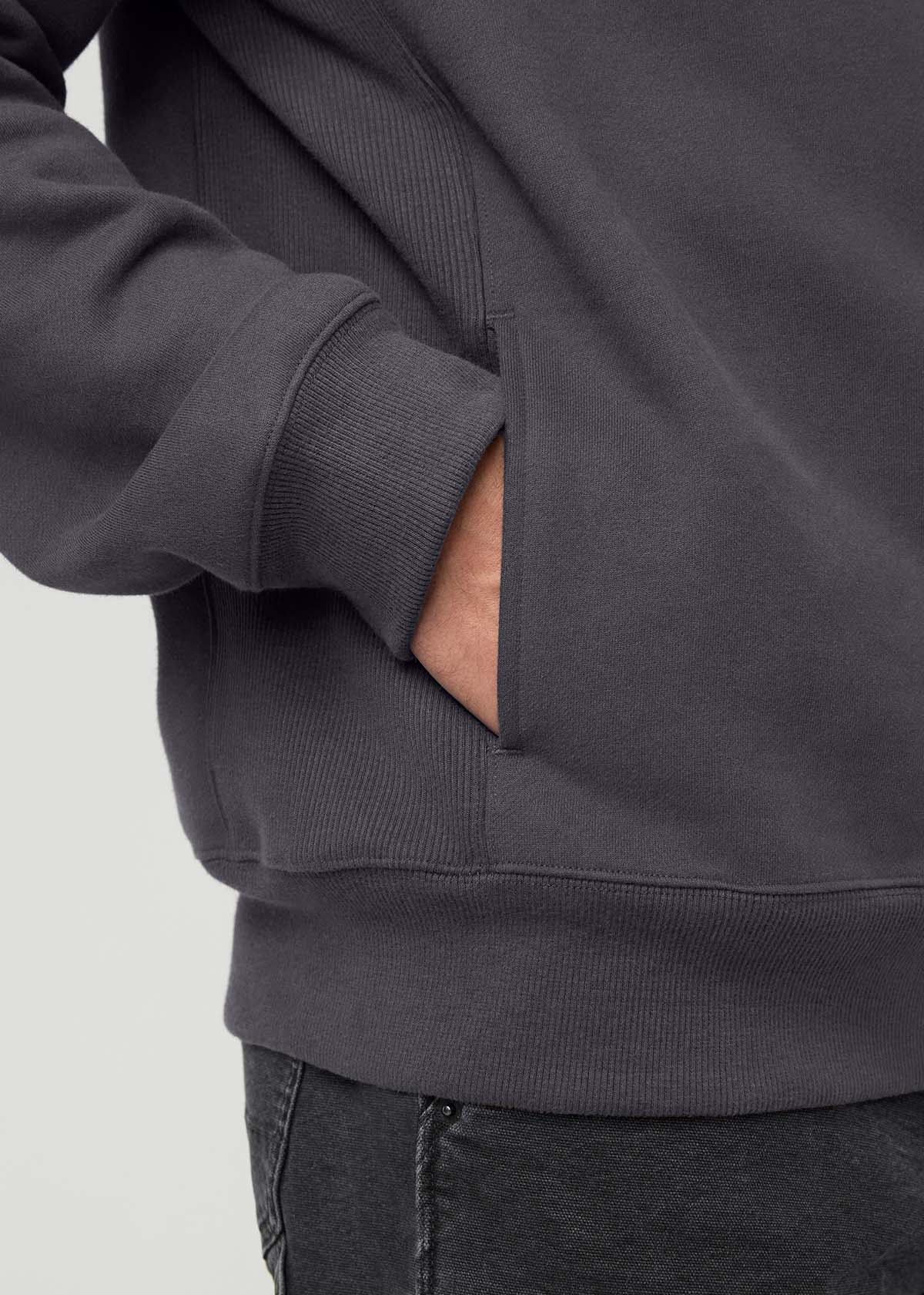 DuraSoft Fleece Motion Hoodie - Washed Grey - Image 6