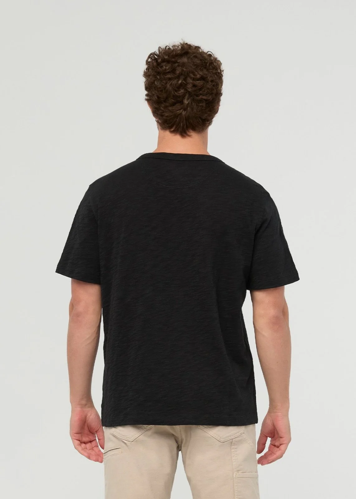Midweight Slub Jersey Tee - Black - Image 4