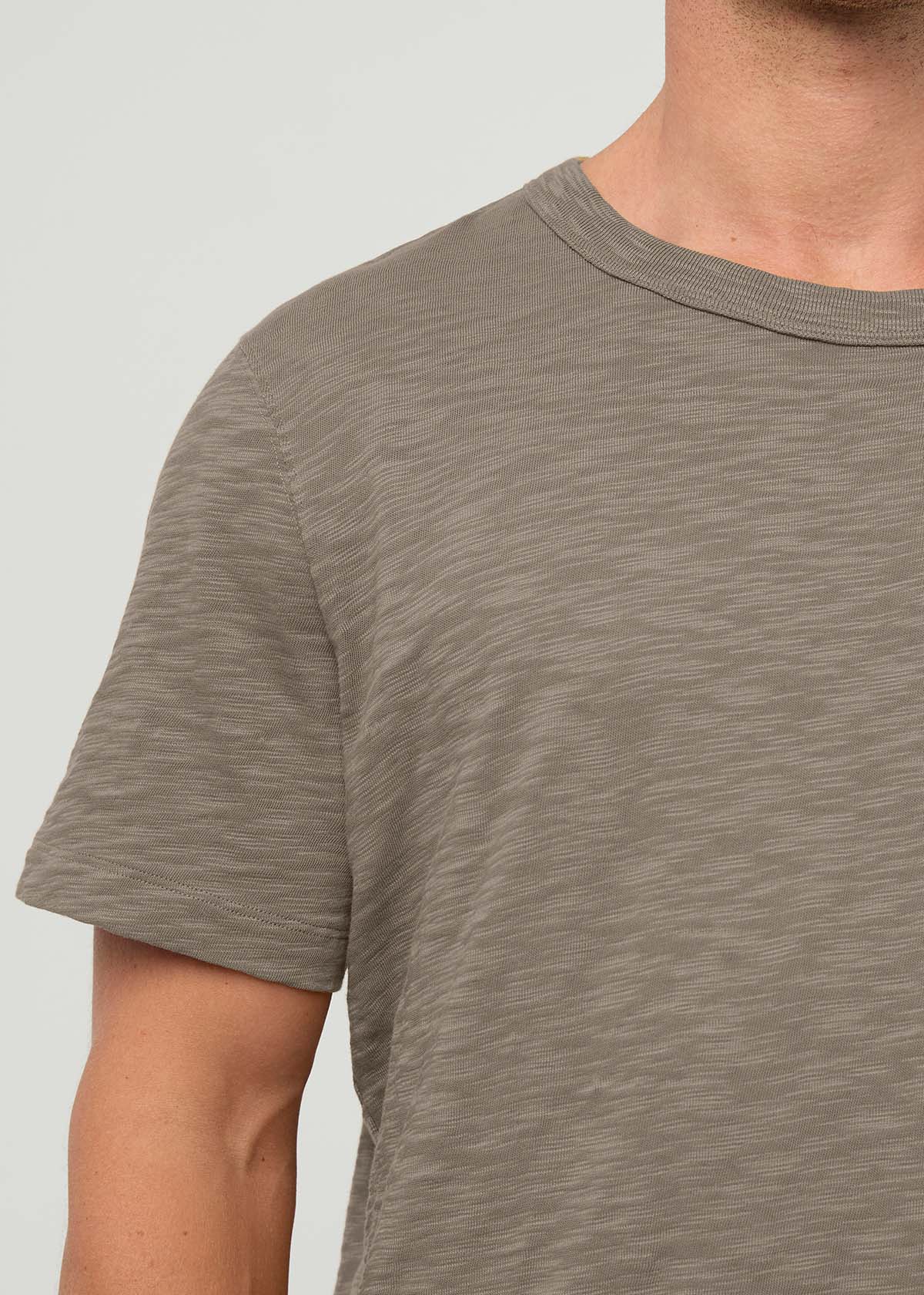 Midweight Slub Jersey Tee - Stone - Image 6