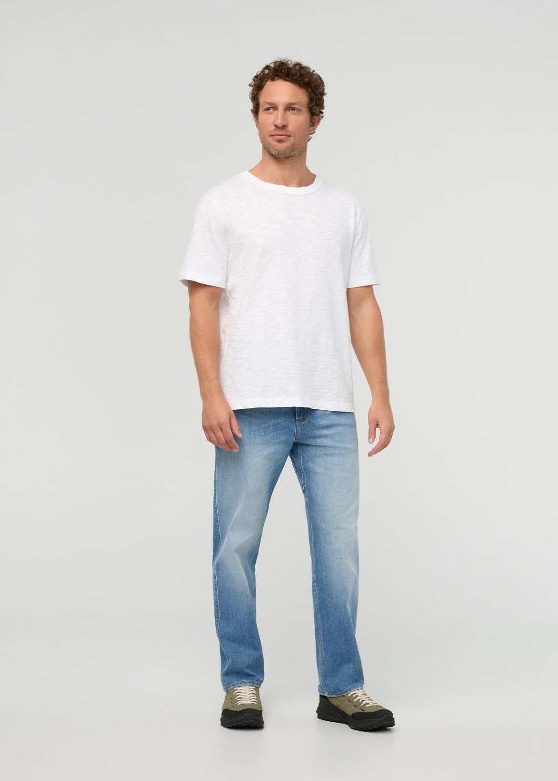Midweight Slub Jersey Tee - White - Image 2