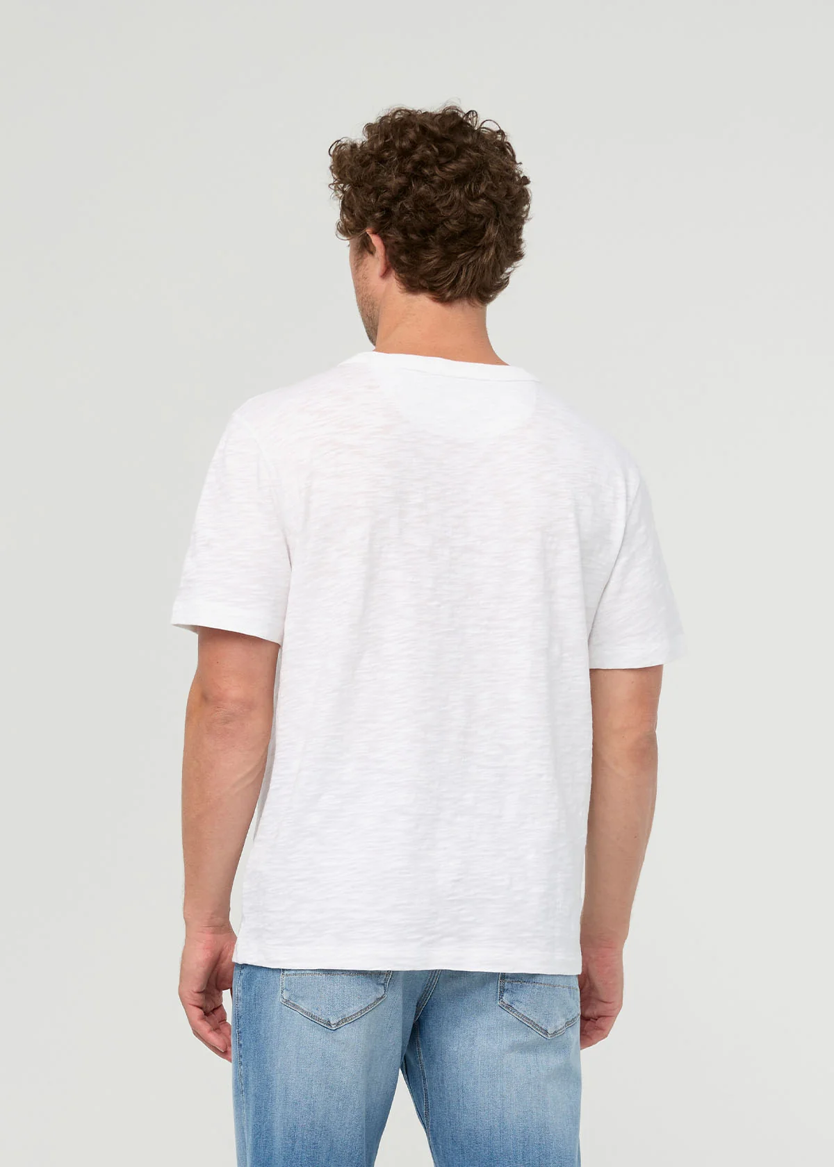 Midweight Slub Jersey Tee - White - Image 4