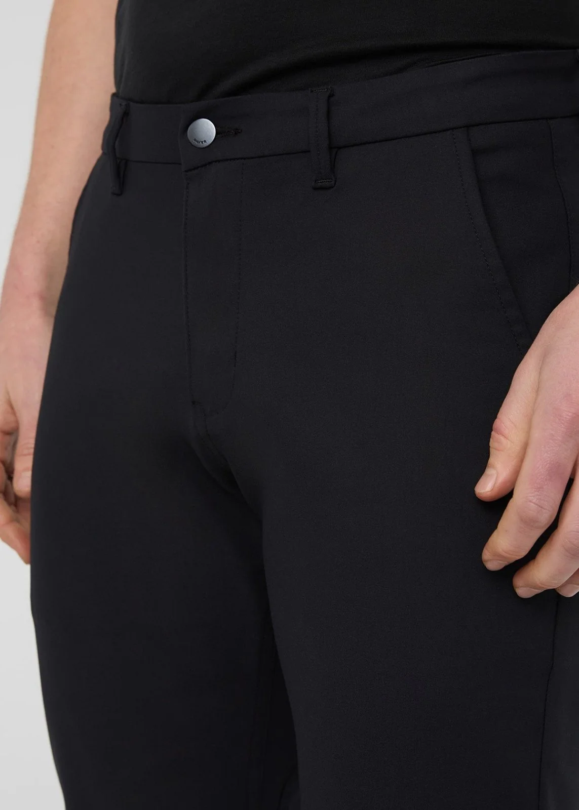 NuStretch Relaxed Taper Trouser - Black - Image 5