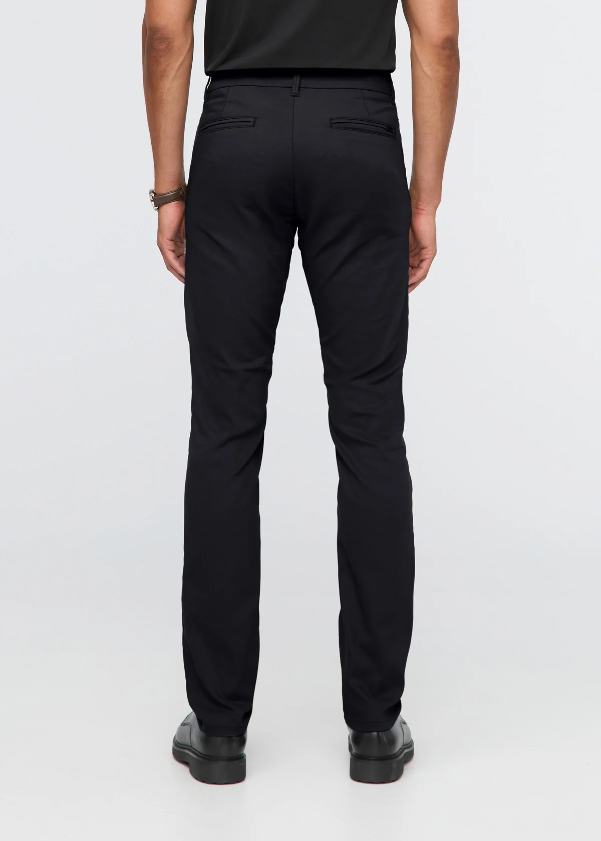 NuStretch Slim Straight Trouser - Black - Image 4