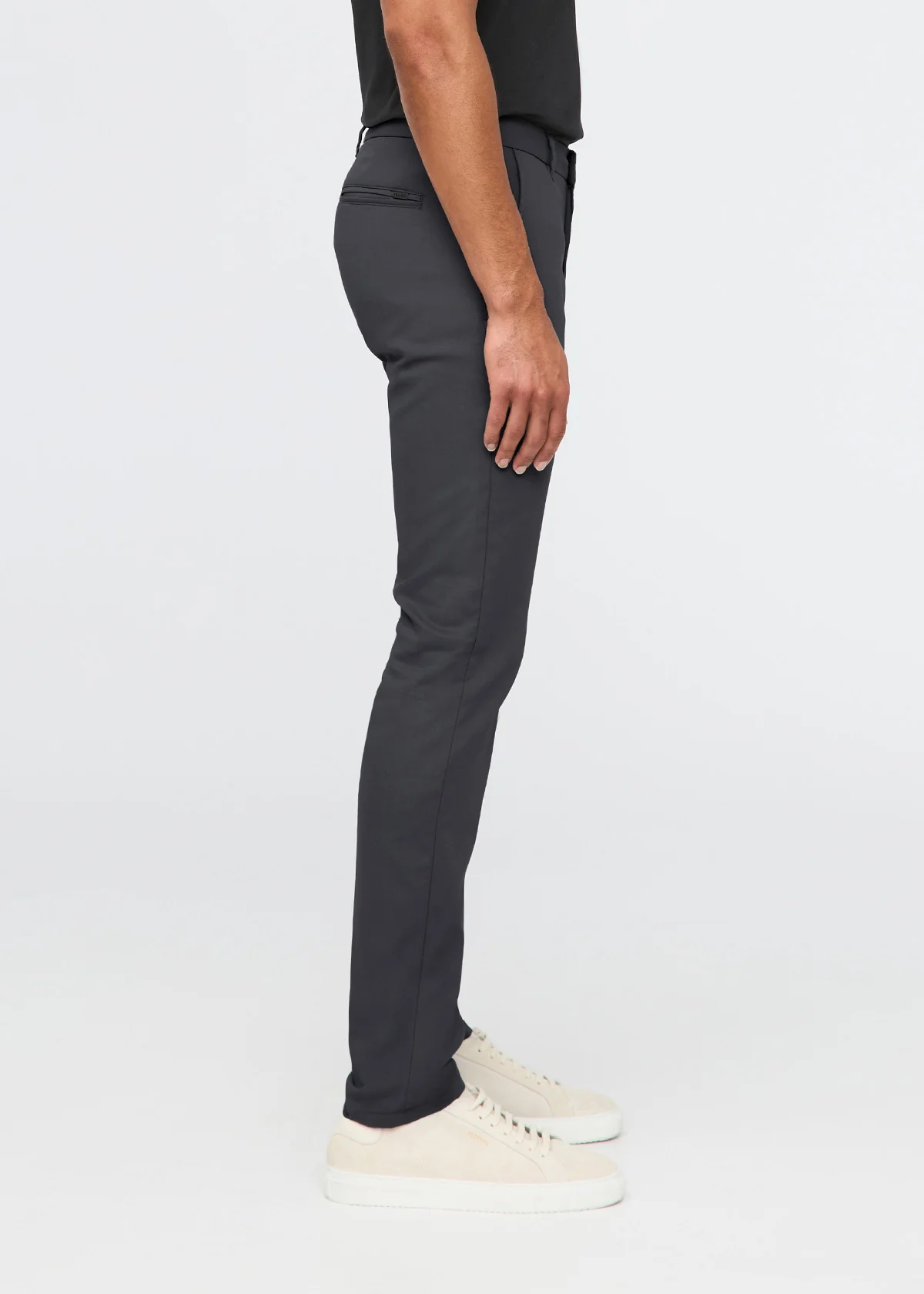 NuStretch Slim Straight Trouser - Charcoal - Image 3