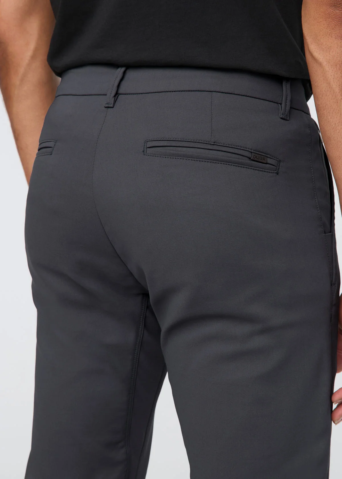 NuStretch Slim Straight Trouser - Charcoal - Image 6