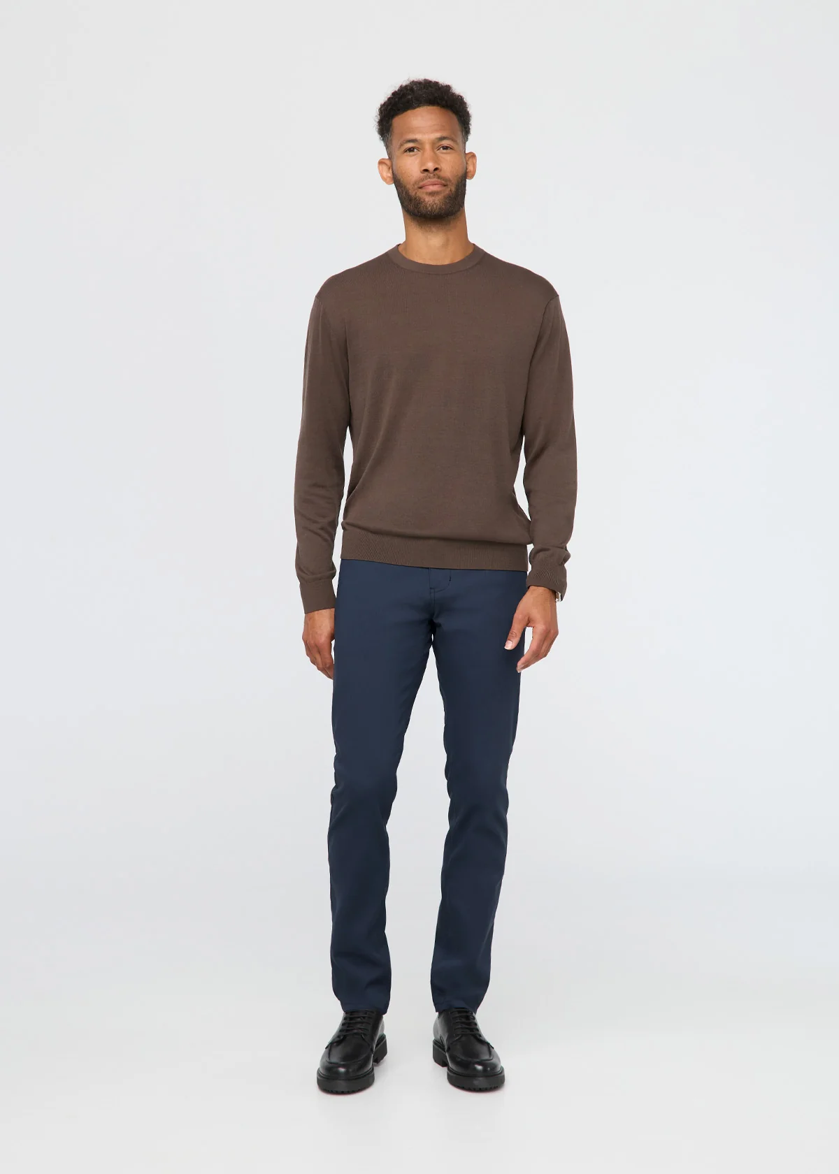 NuStretch Slim Straight Trouser - Navy