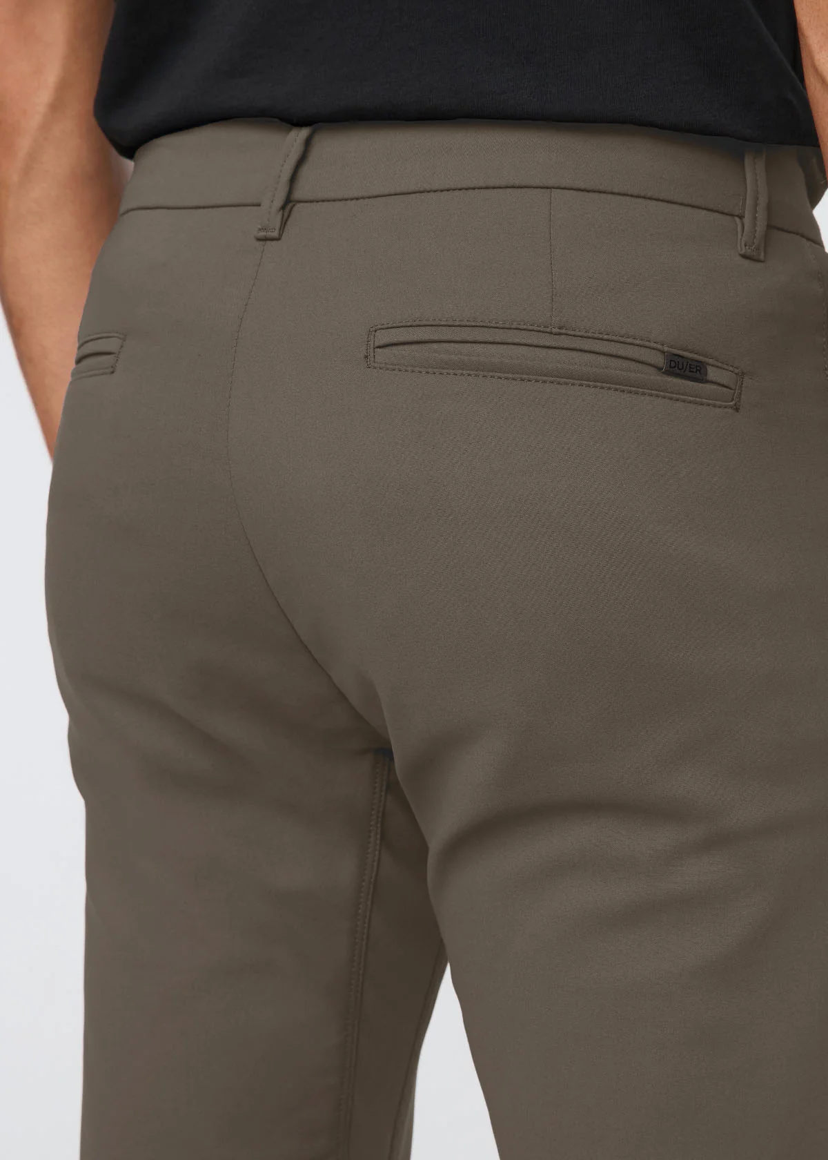NuStretch Slim Straight Trouser - Thyme - Image 7