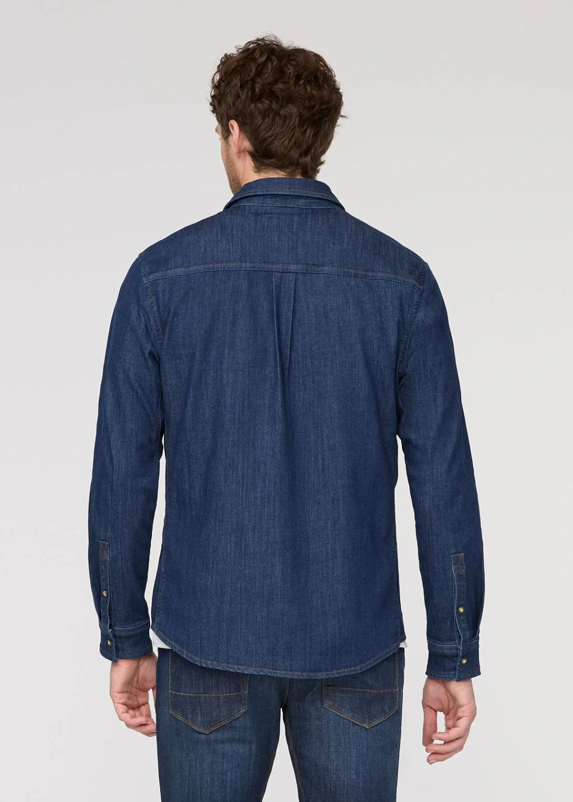 Performance Denim Lite Two-Pocket Shirt - Dark Stone - Image 4