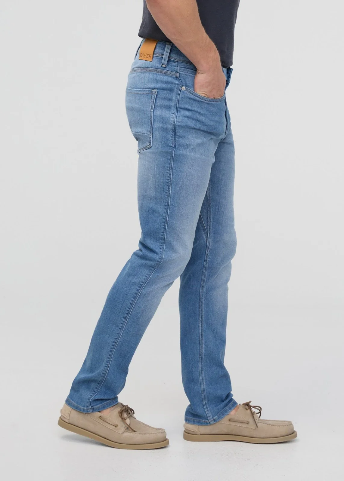 Performance Denim Slim Straight - Blueridge - Image 3