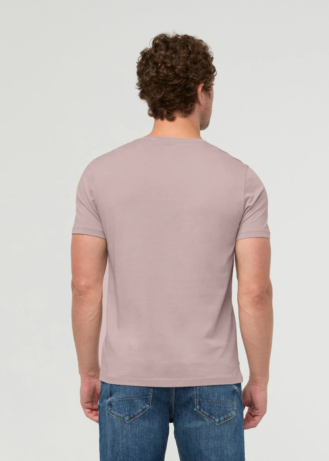 PurePima Only Tee - Hazy Mauve - Image 4