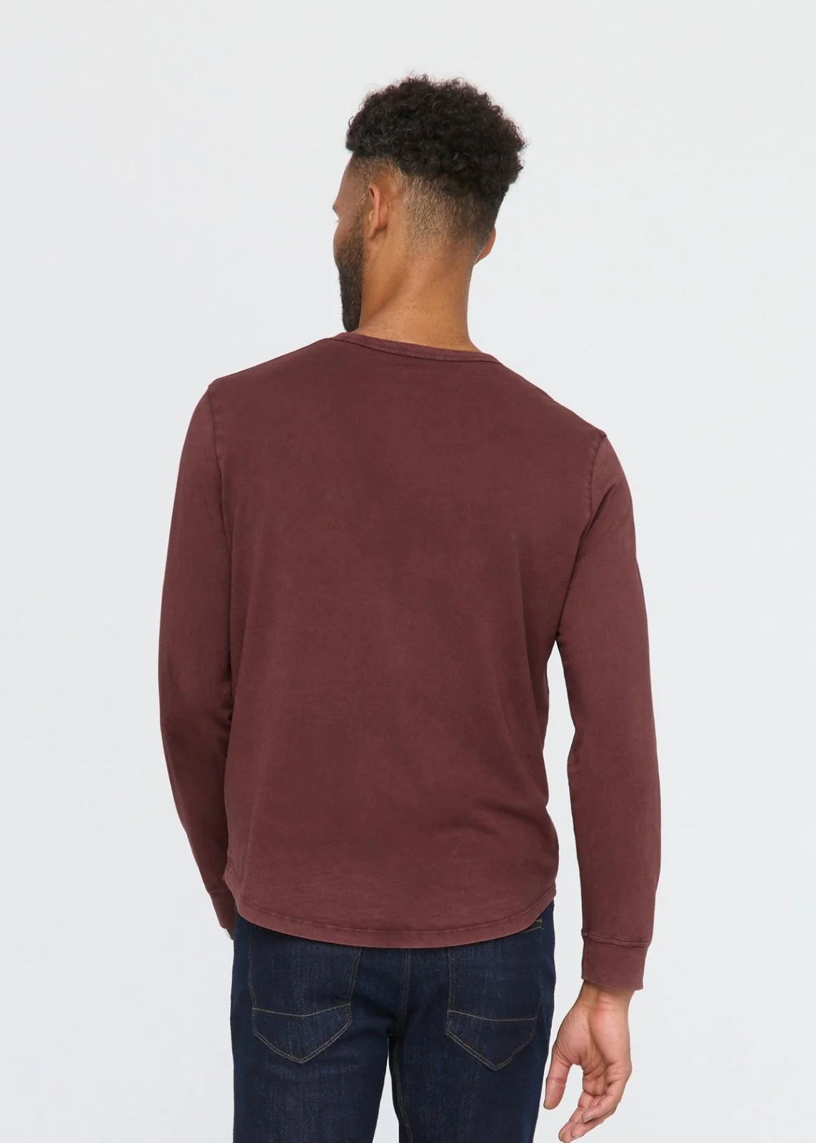 PurePima Vintage Henley - Washed Red Rock - Image 4