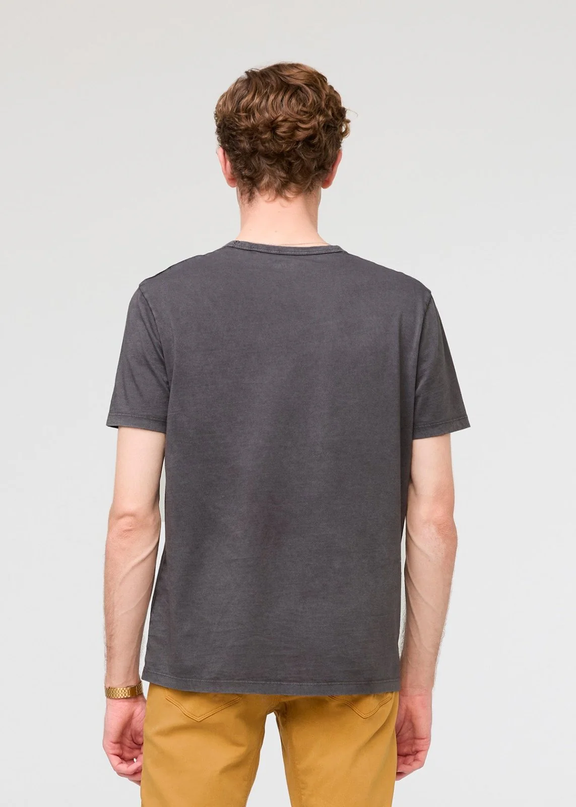 PurePima Vintage Pocket Tee - Washed Grey - Image 4