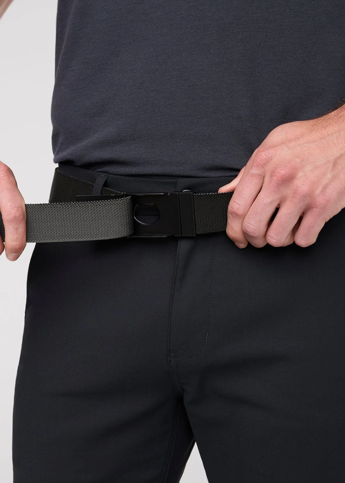 Reversible Stretch Belt - Black/Charcoal - Image 2