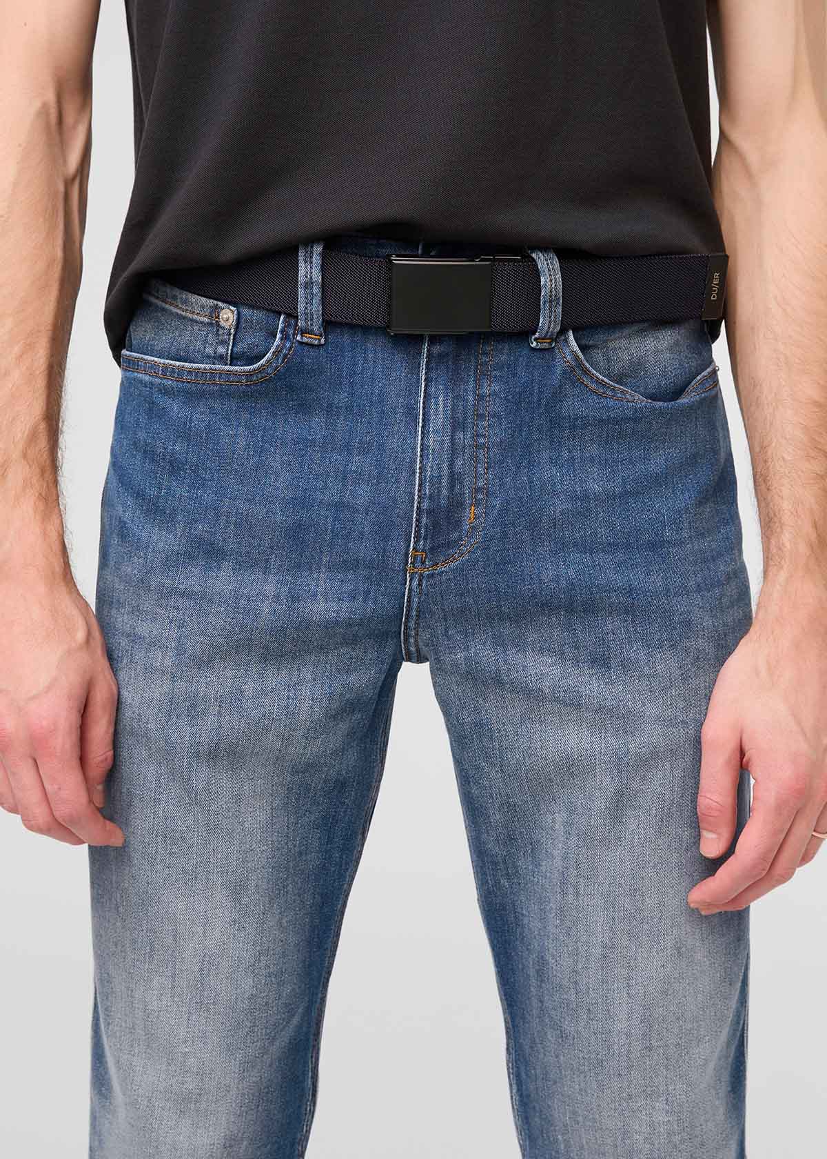 Reversible Stretch Belt - Navy/Brown