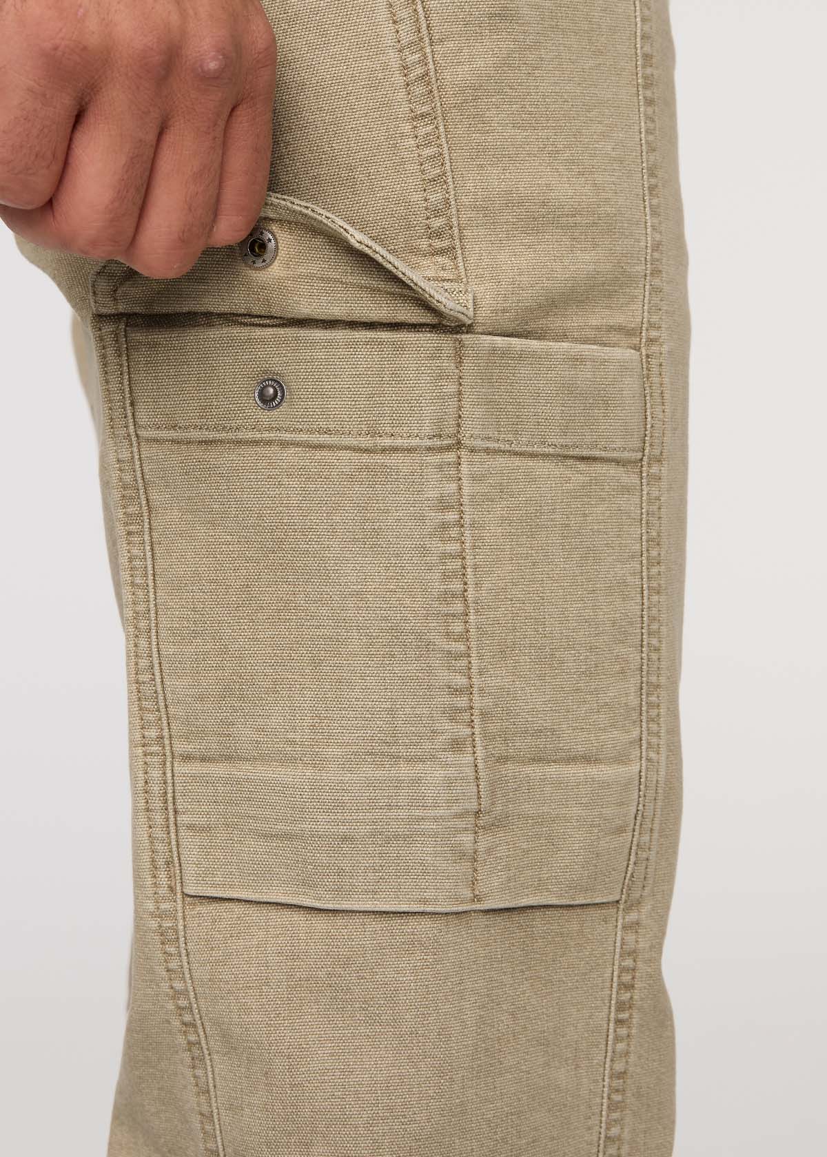 Stretch Canvas 7 Pocket Pant - Tan - Image 7