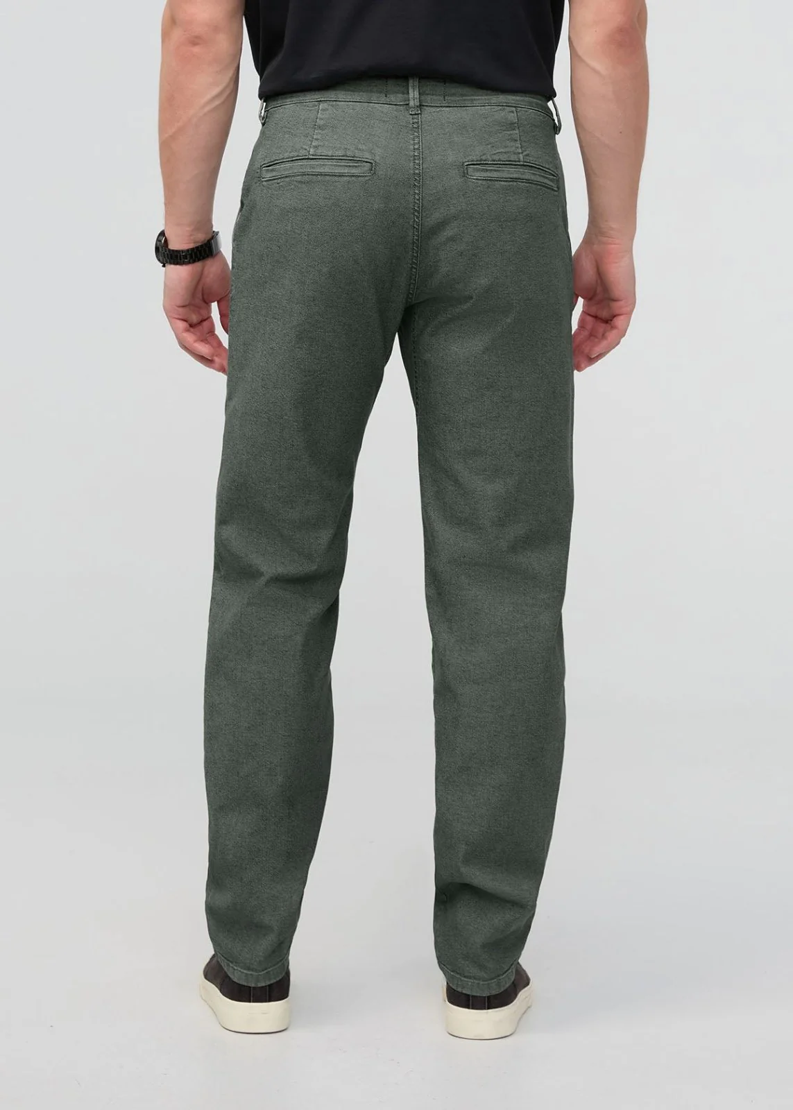 Stretch Canvas Relaxed Straight Chino - Black Spruce - Image 4