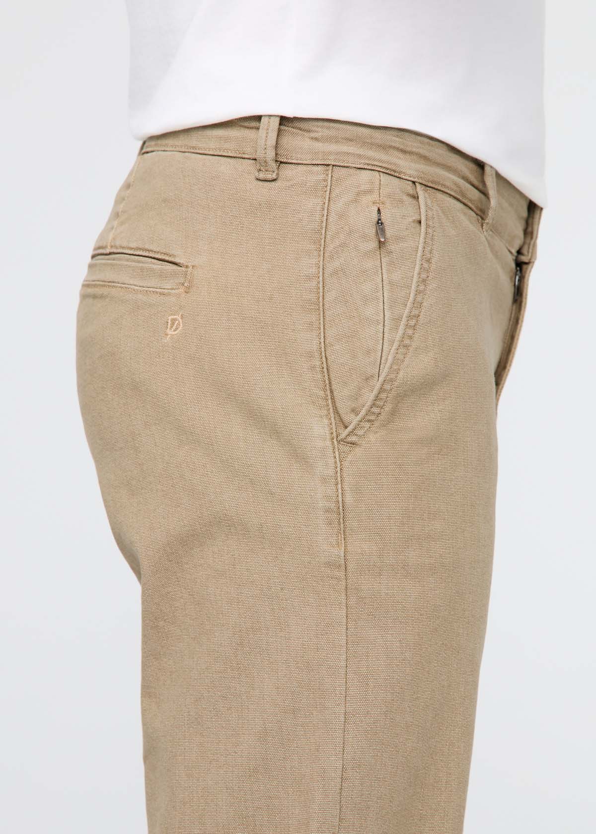 Stretch Canvas Relaxed Straight Chino - Tan - Image 6