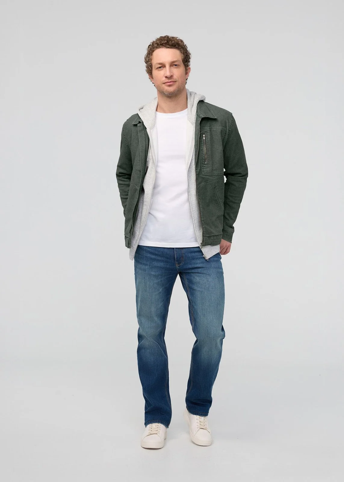 Stretch Canvas Utility Jacket - Black Spruce - Image 2