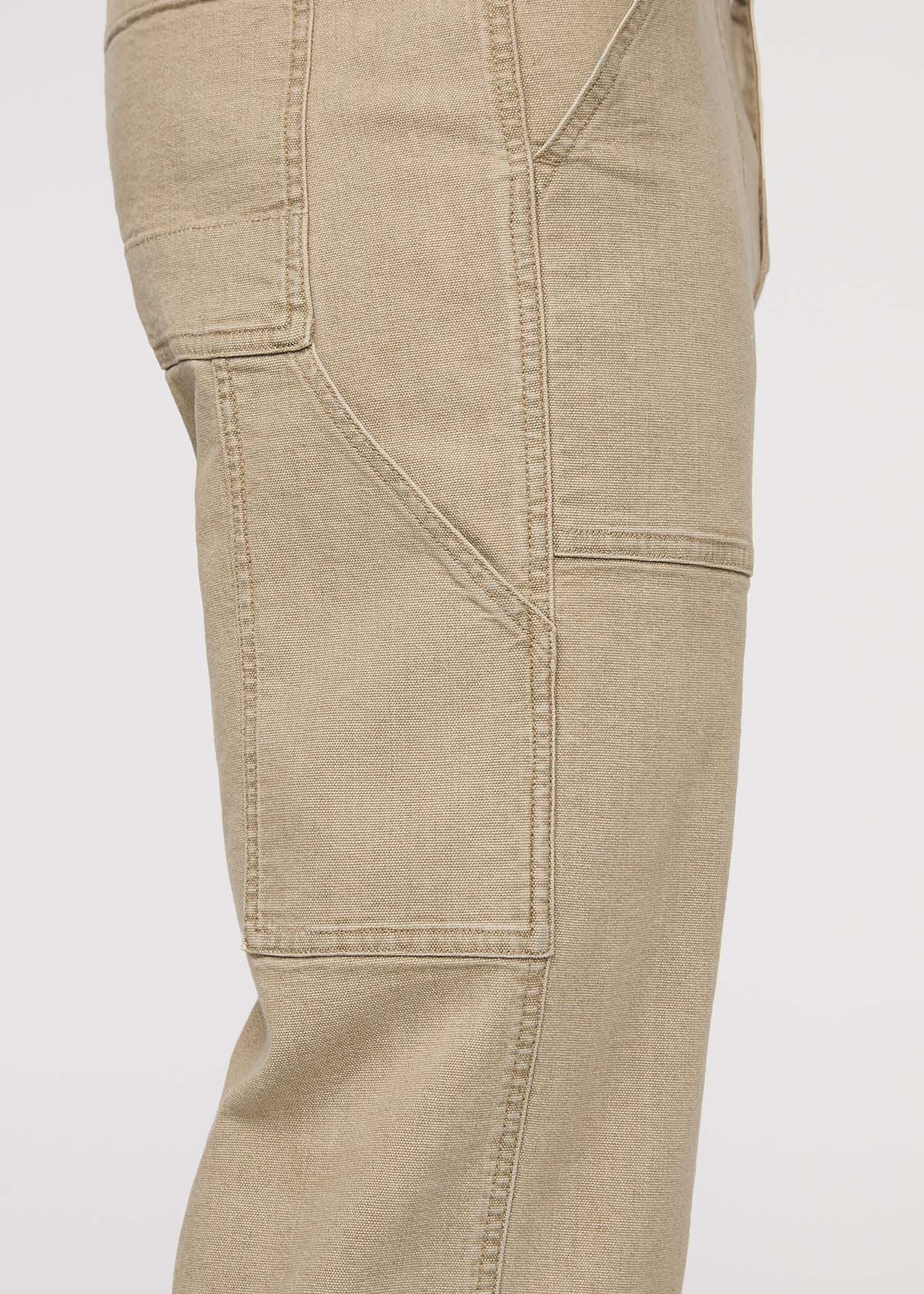 Stretch Canvas Utility Pant - Tan - Image 6