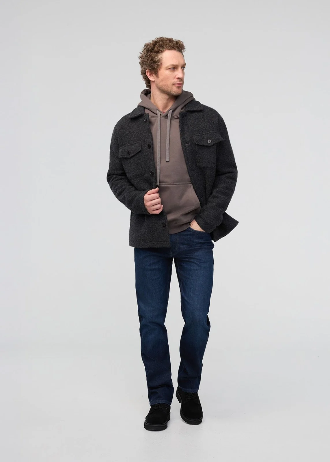 ThermaSoft Merino Field Shirt - Heather Charcoal - Image 2