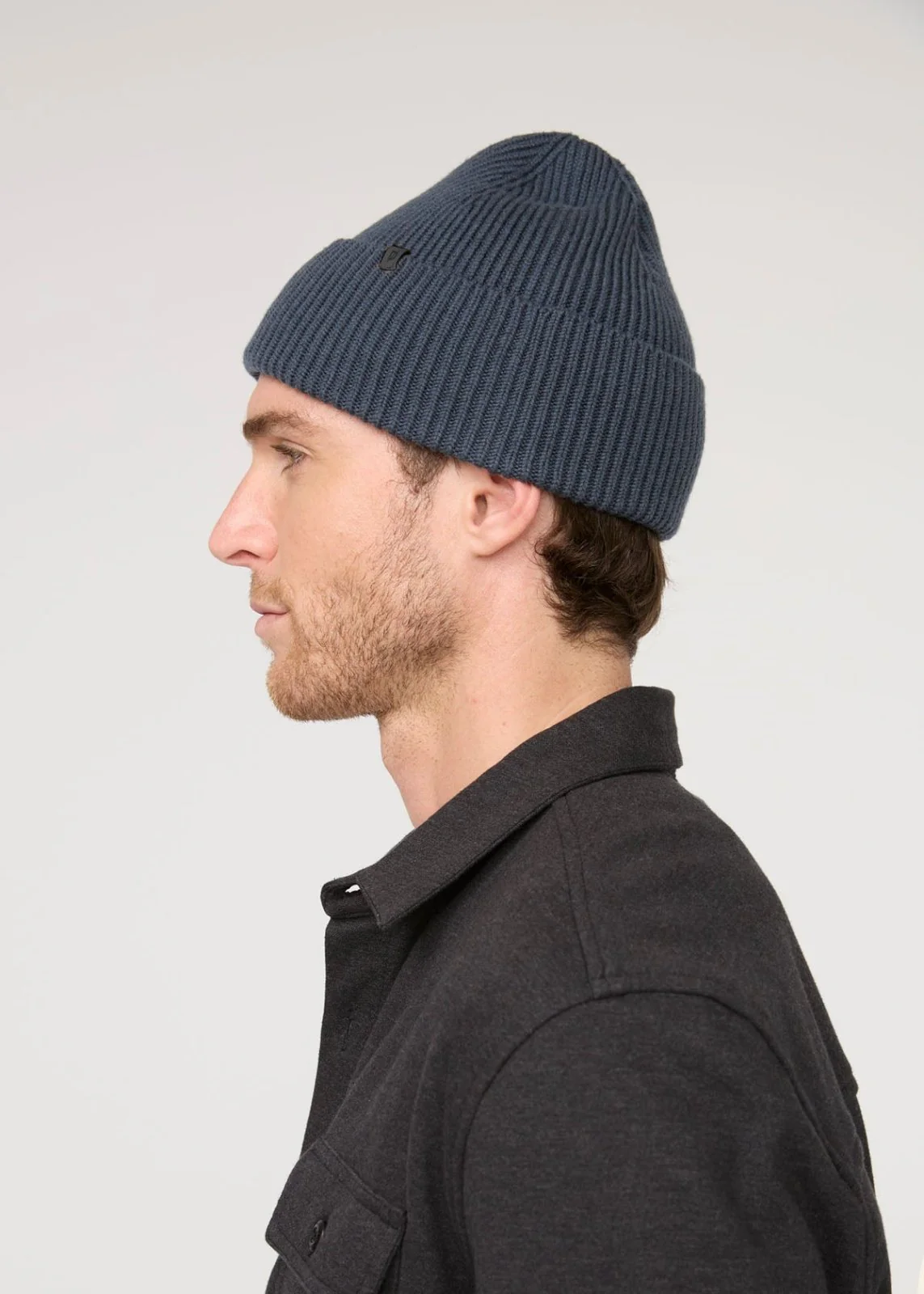 Merino Wool Beanie - Heritage Blue - Image 2