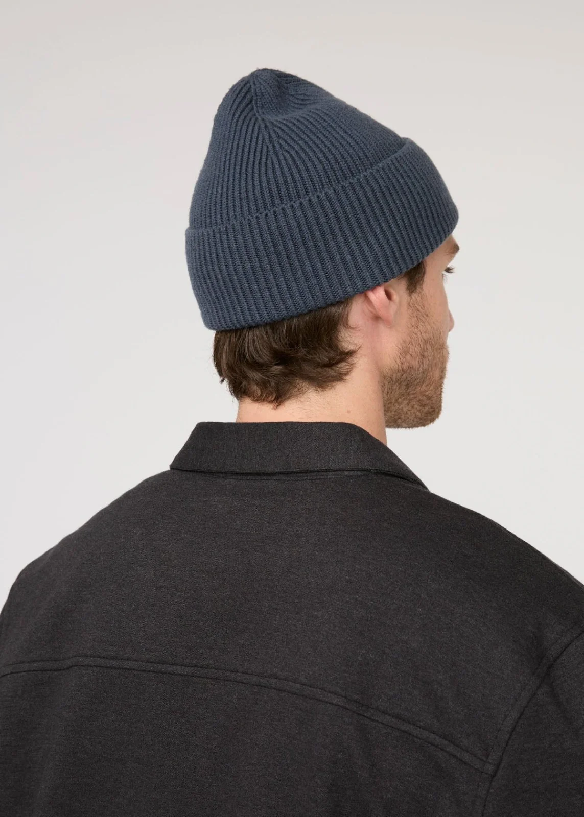 Merino Wool Beanie - Heritage Blue - Image 3