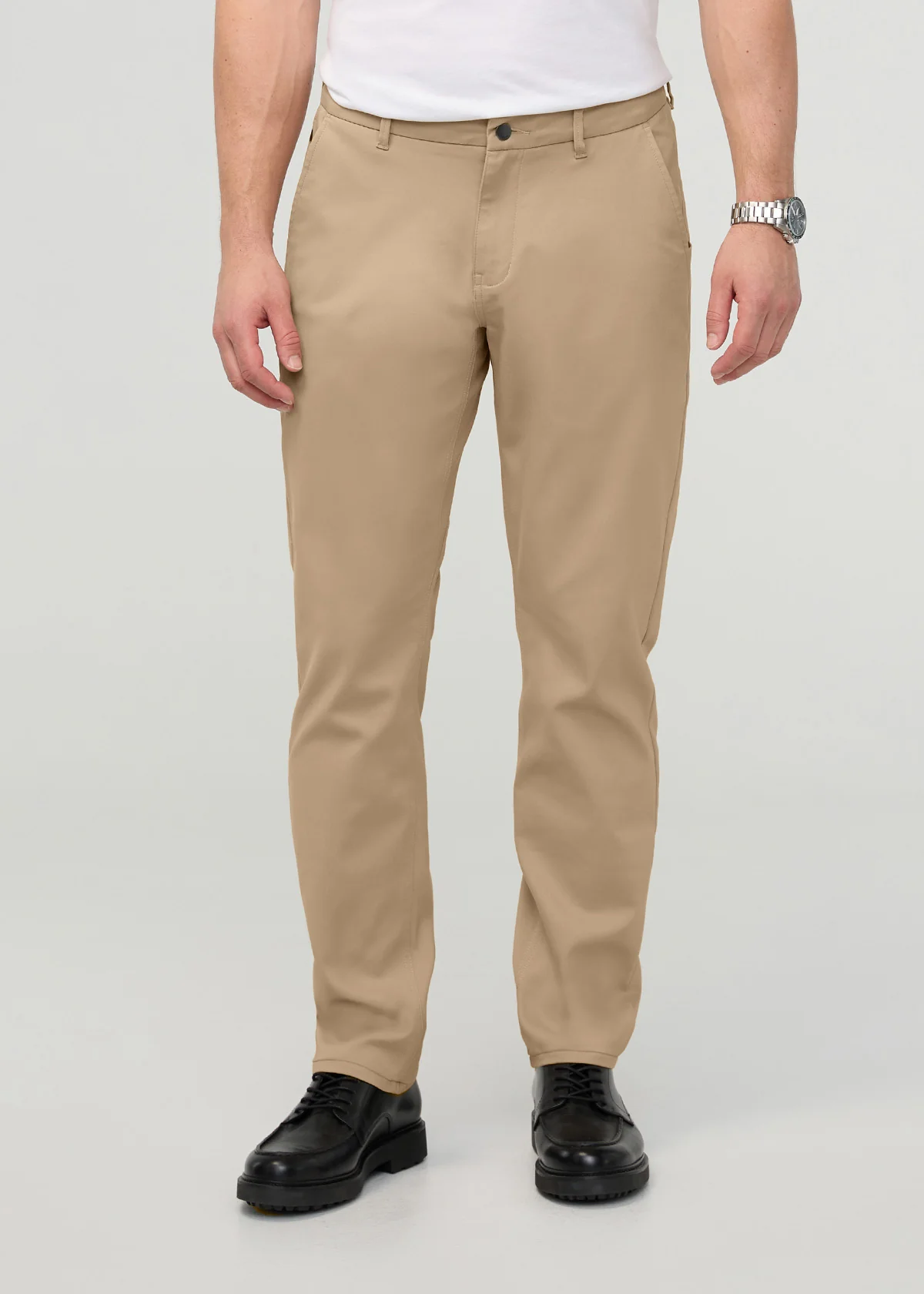 NuStretch Relaxed Taper Trouser - Desert Khaki - Image 2