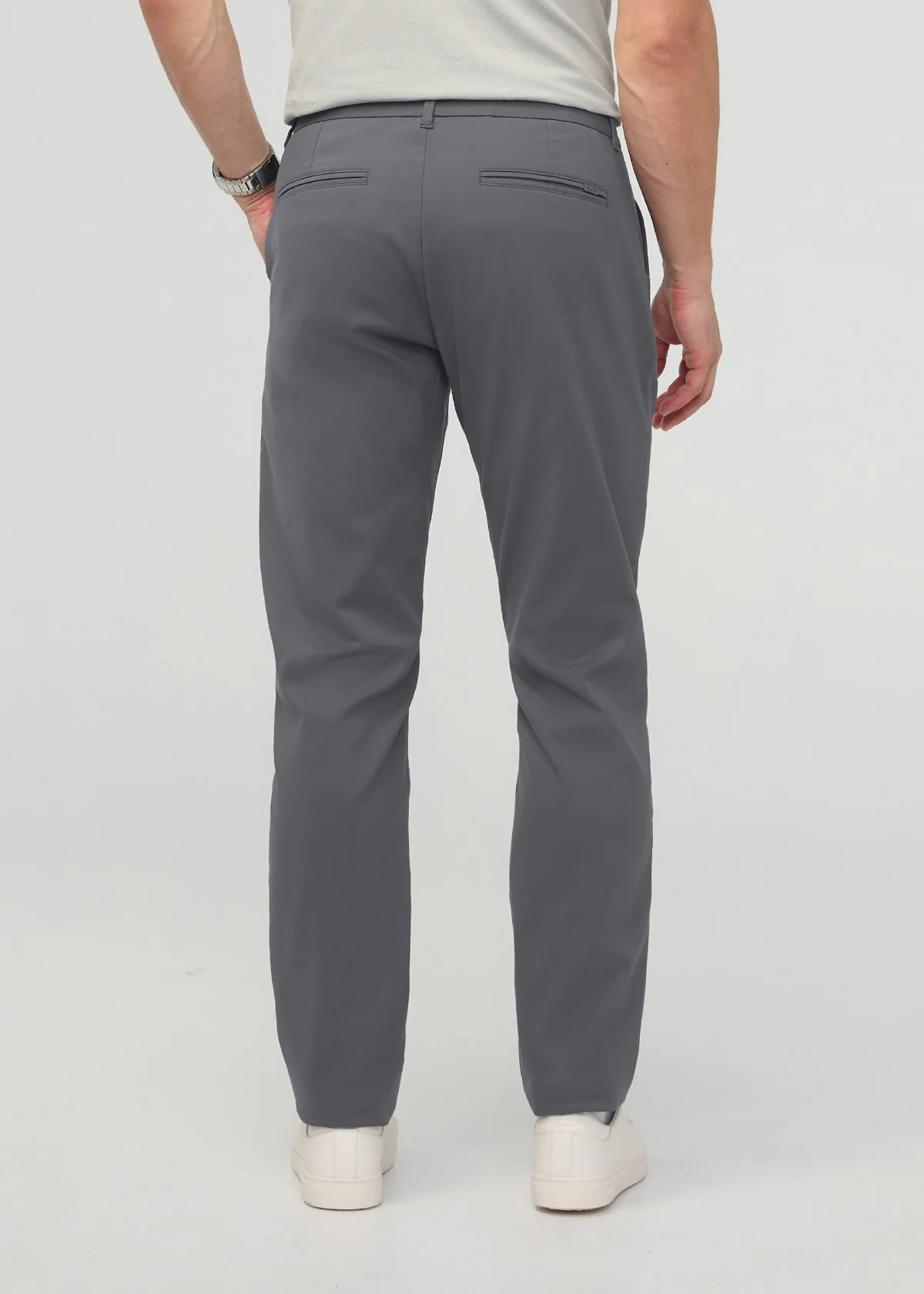 NuStretch Relaxed Taper Trouser - River Rock - Image 4