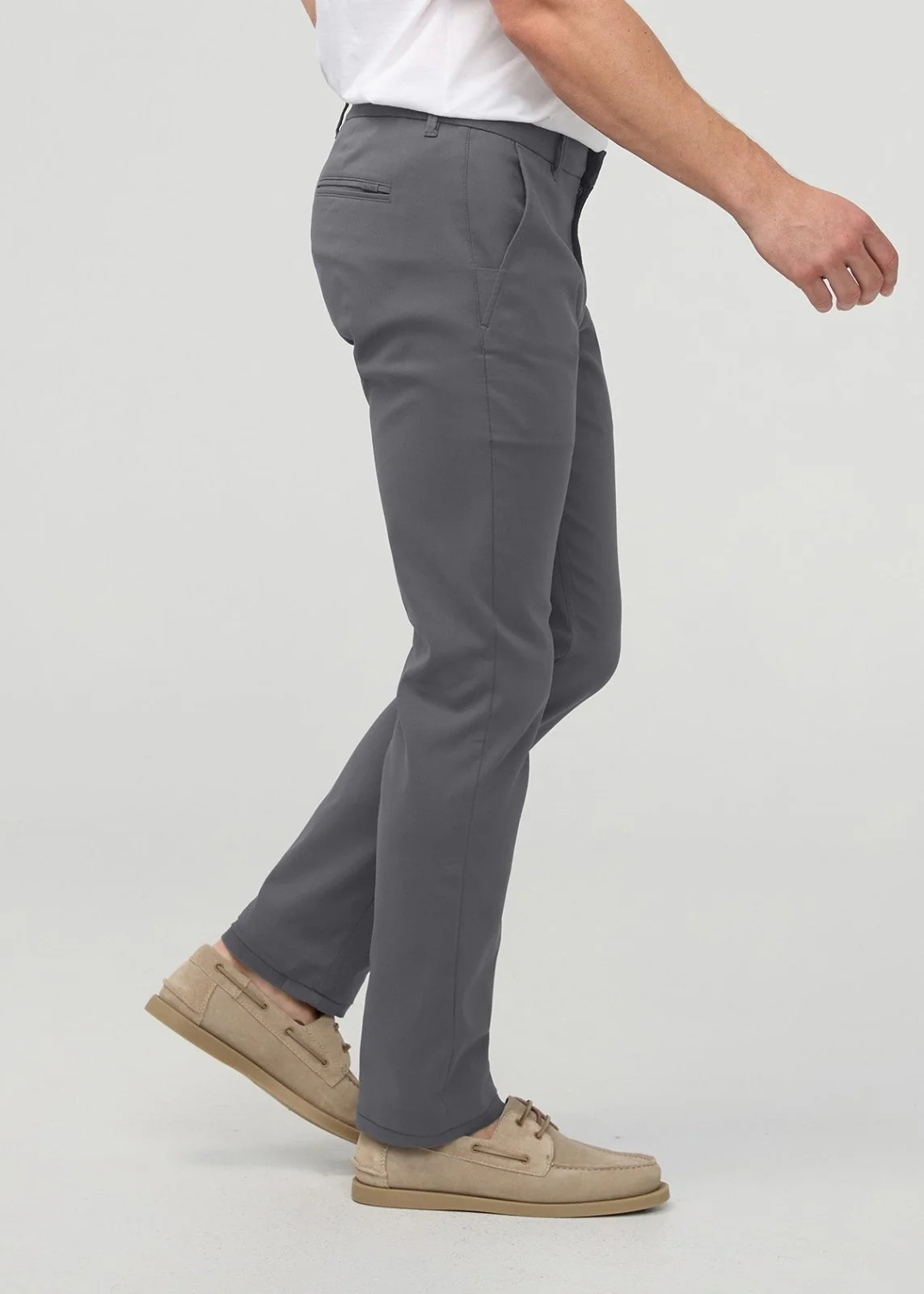 NuStretch Slim Straight Trouser - River Rock - Image 3