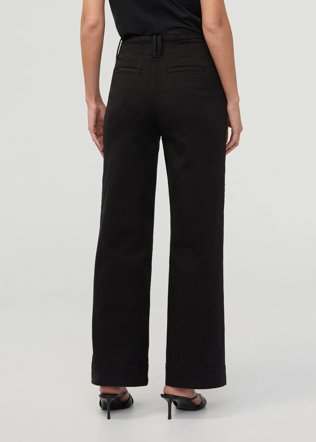 FlexTwill High Rise Trouser - Black - Image 4