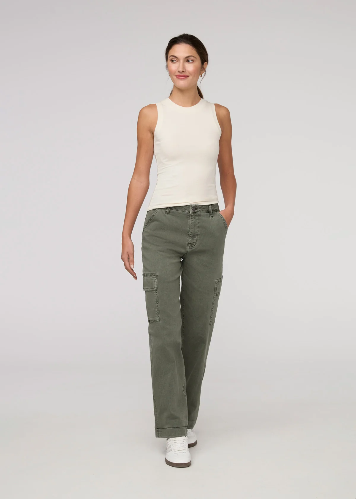 LuxTwill High Rise Cargo Pant - Image 2