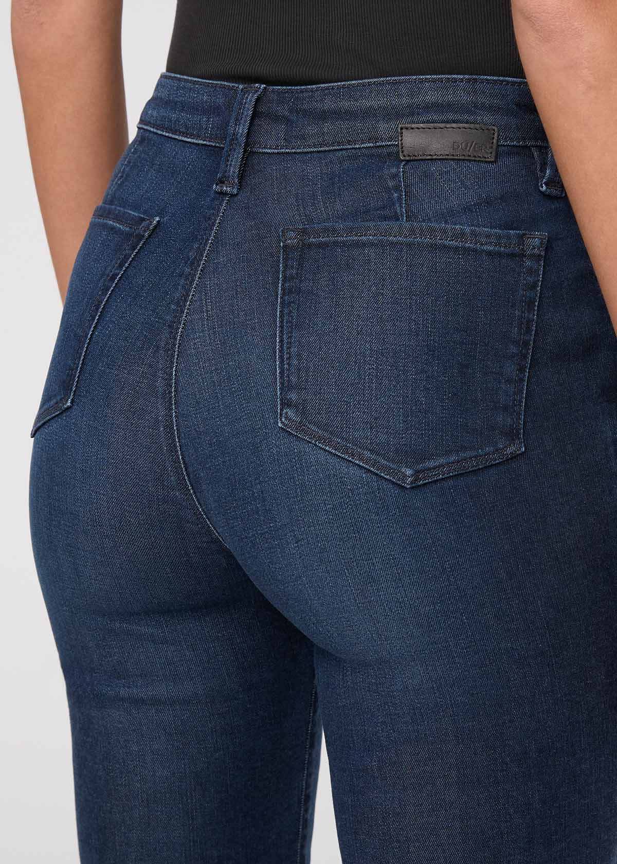 No Sweat Denim High Rise Slim Straight - Worn Rinse - Image 6