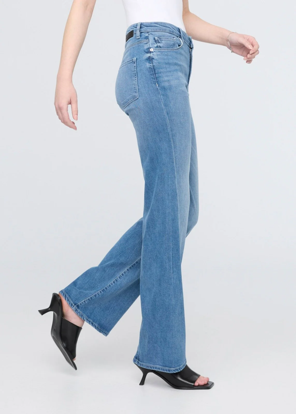 No Sweat Denim High Rise Wide Leg - Pacific - Image 3