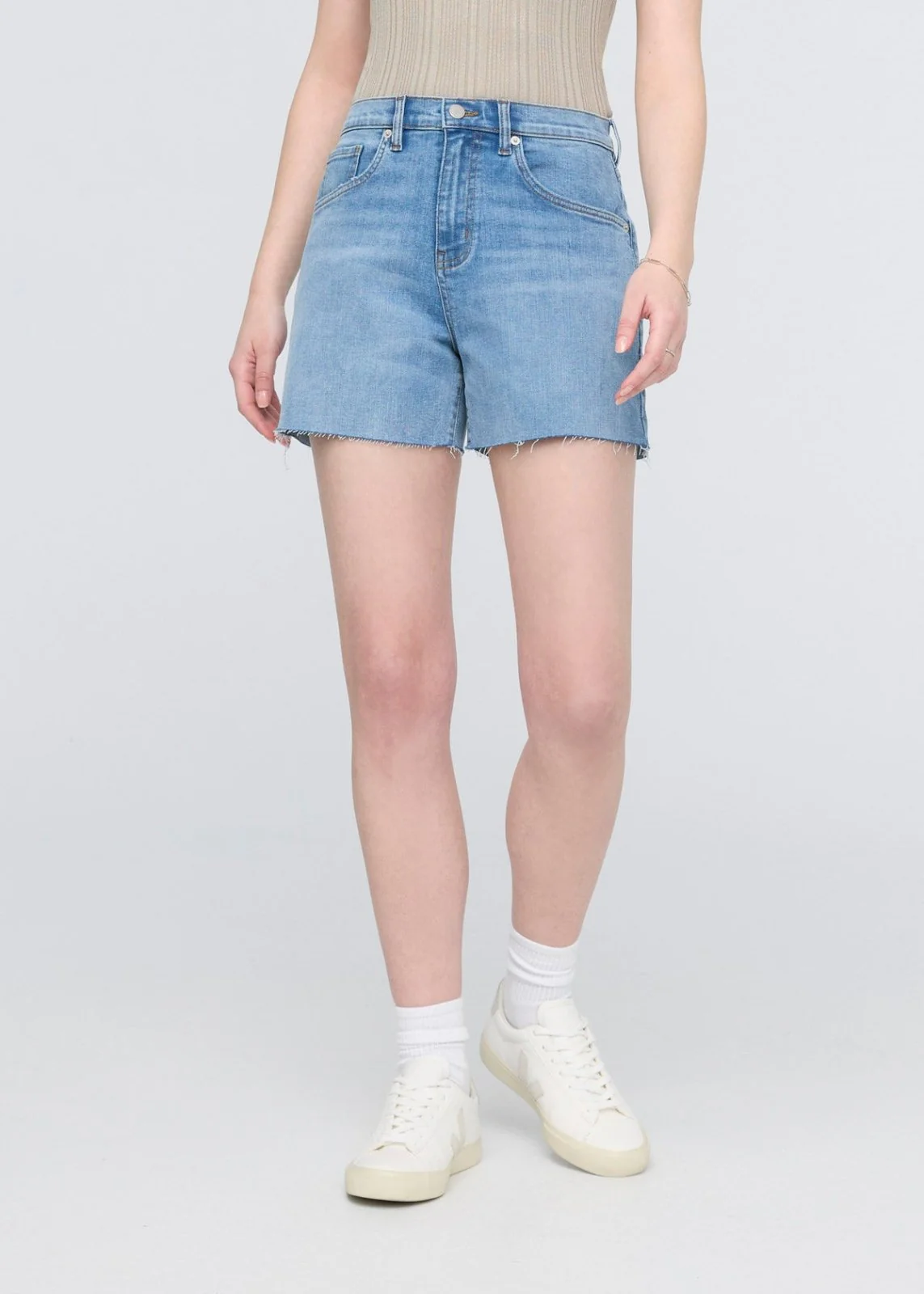 Performance Denim+ High Rise Relaxed Short