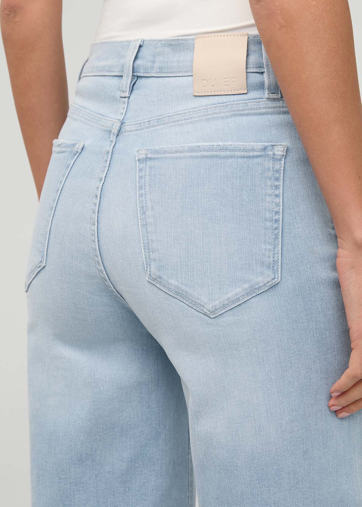 Performance Denim+ High Rise Wide Leg Crop - Zephyr - Image 6