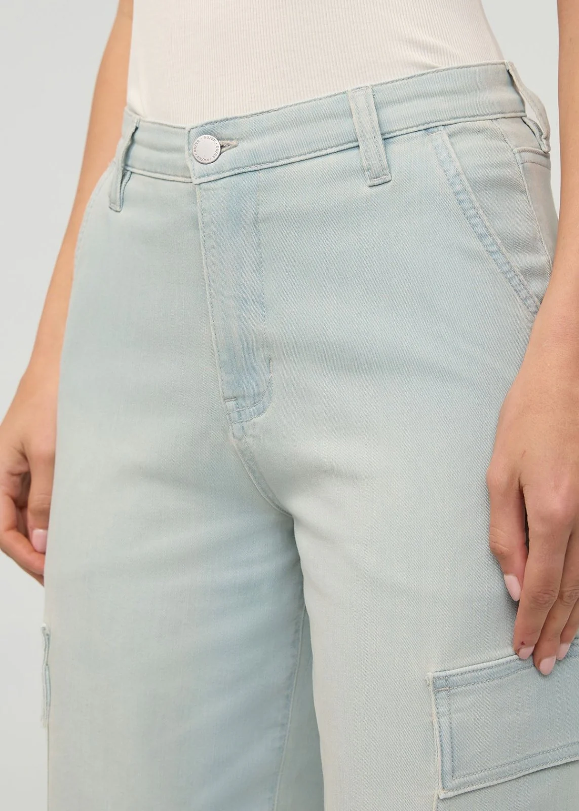 Performance Denim Lite High Rise Cargo - Palisade - Image 5