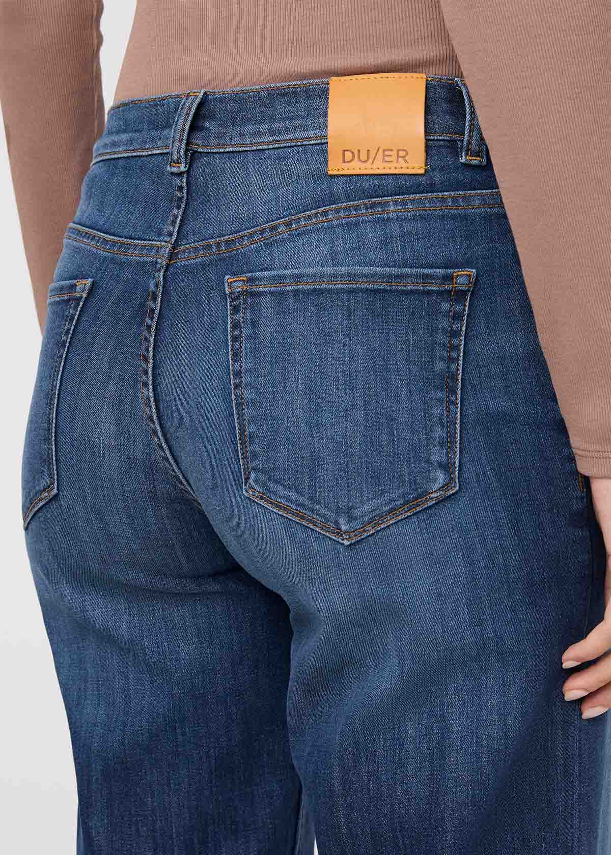 Performance Denim Mid Rise Straight - Blue Cascade - Image 6