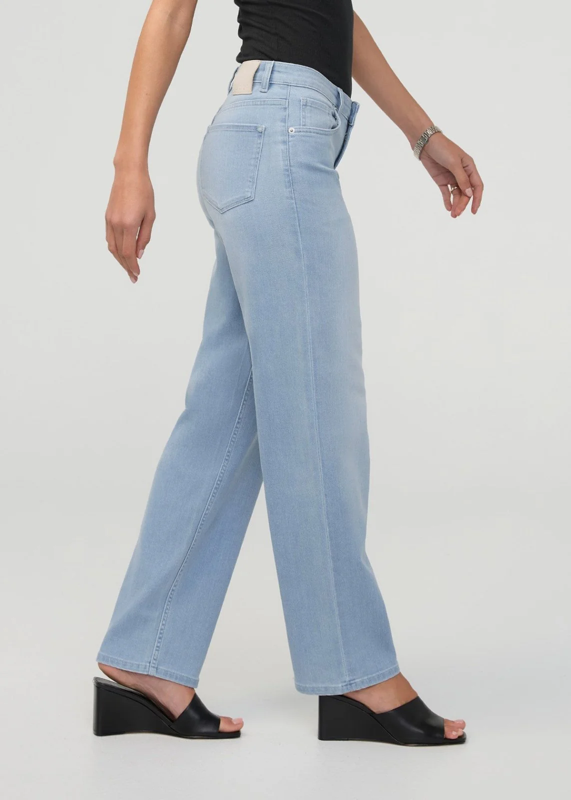 Performance Denim Mid Rise Straight - Desert Blue - Image 3
