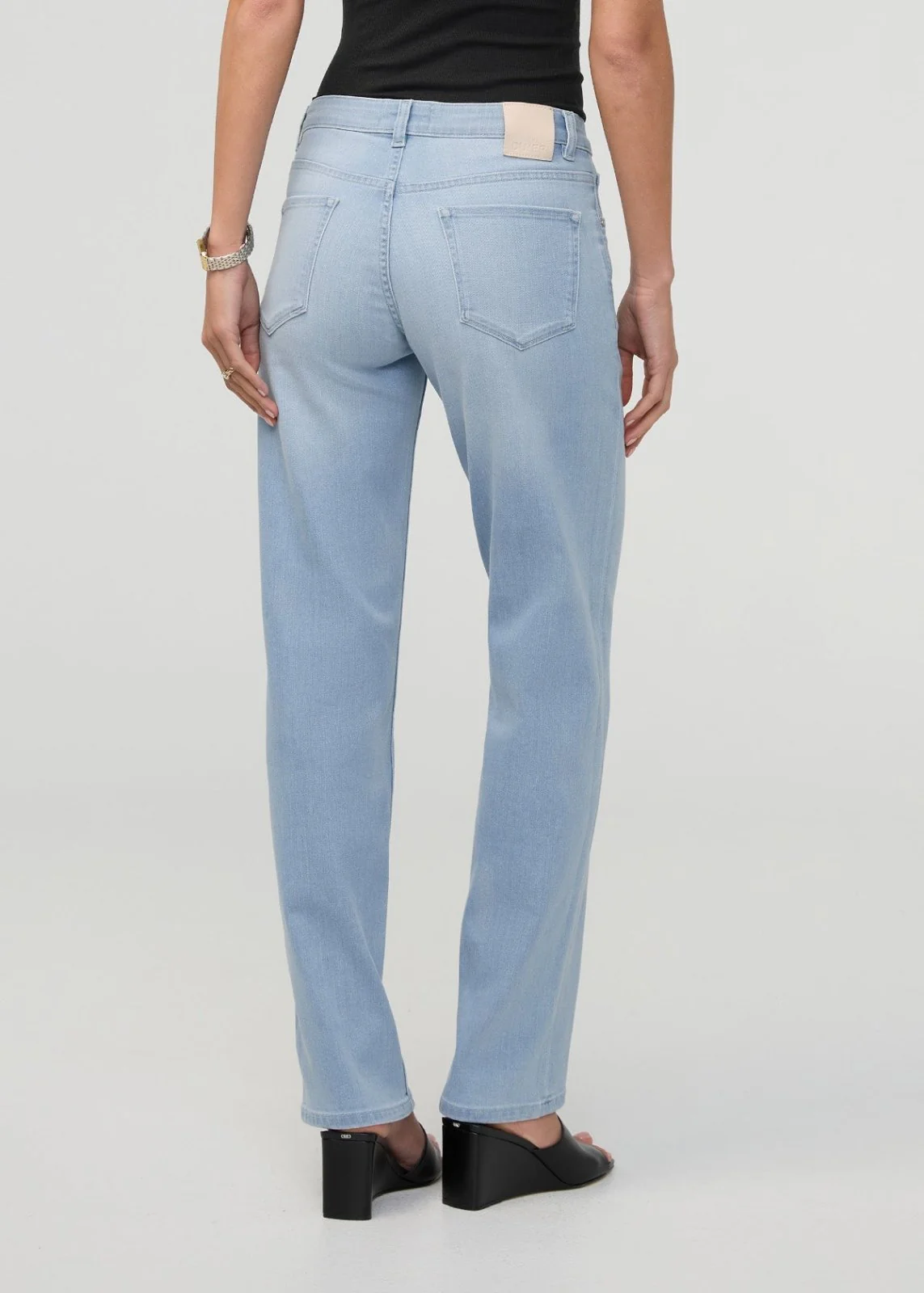 Performance Denim Mid Rise Straight - Desert Blue - Image 4