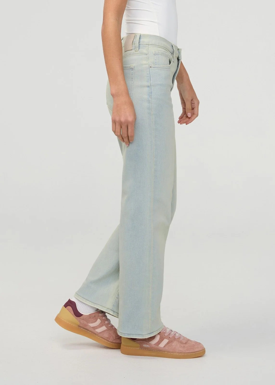 Performance Denim+ High Rise Straight - Moonstone - Image 3