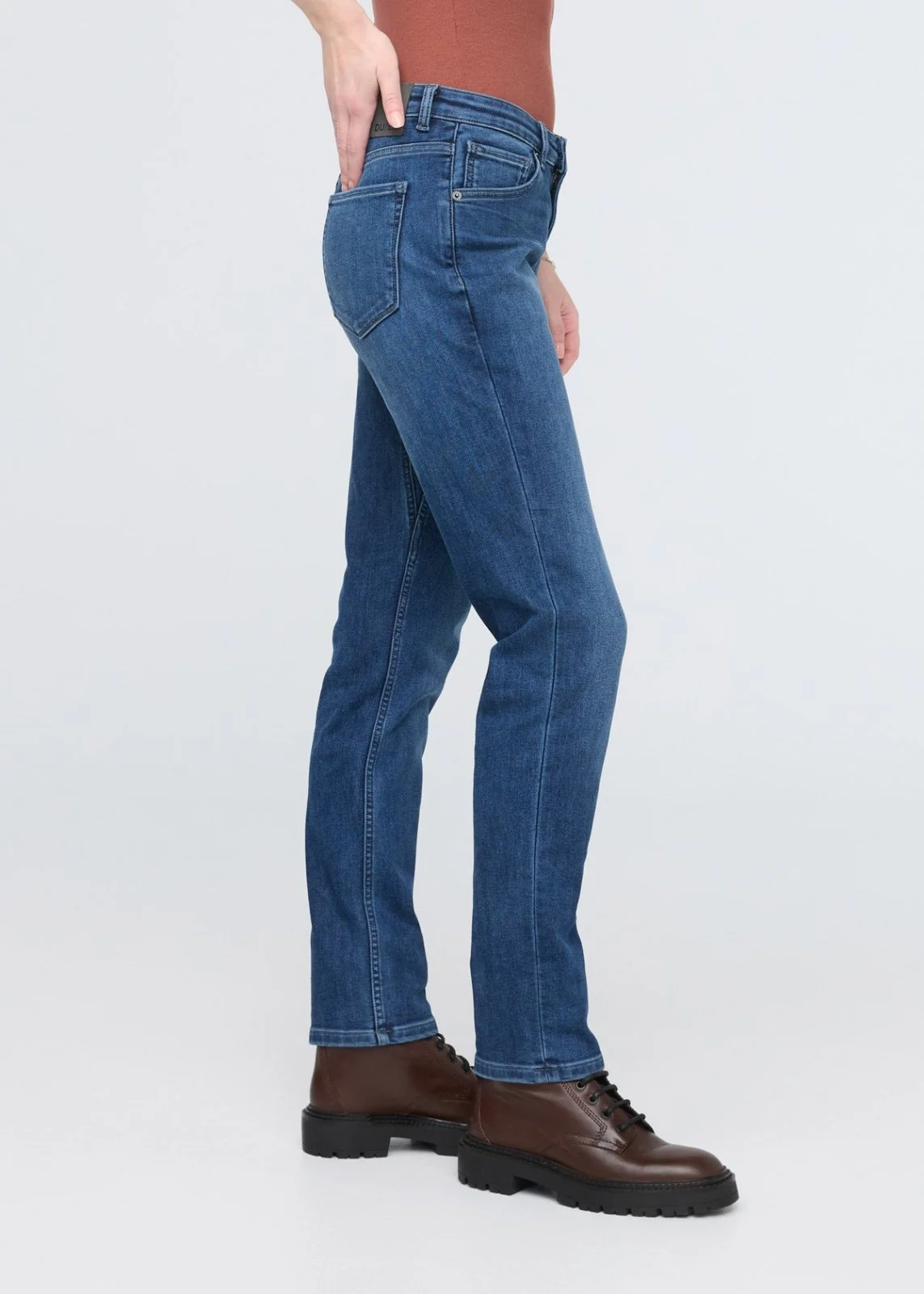 Tech Fleece Denim Girlfriend Jean - Classic Indigo - Image 4