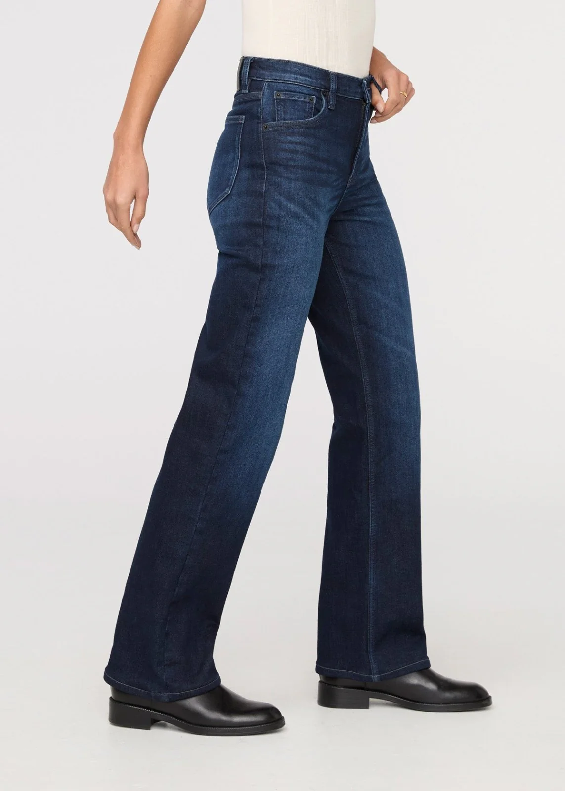 Tech Fleece Denim High Rise Straight - Dark Indigo - Image 3