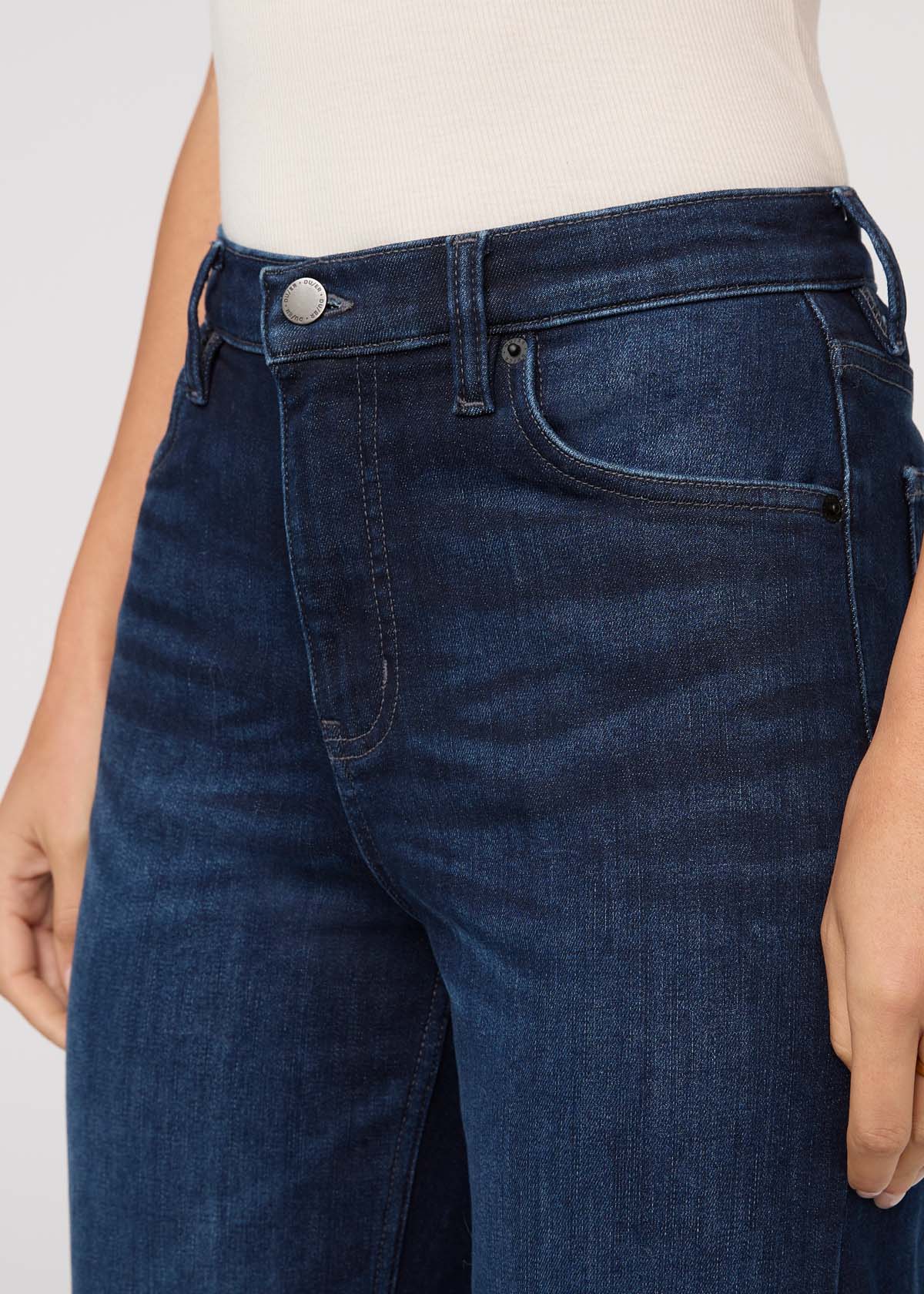 Tech Fleece Denim High Rise Straight - Dark Indigo - Image 7