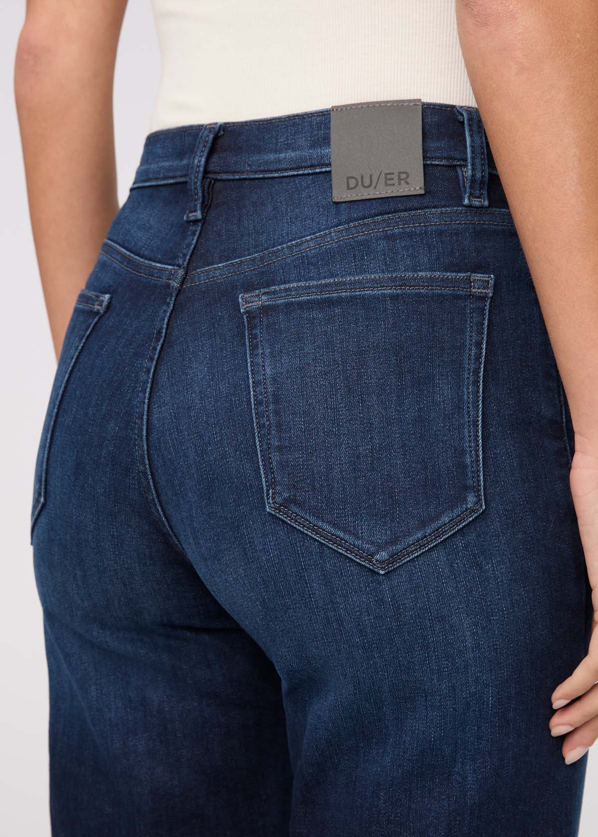Tech Fleece Denim High Rise Straight - Dark Indigo - Image 8