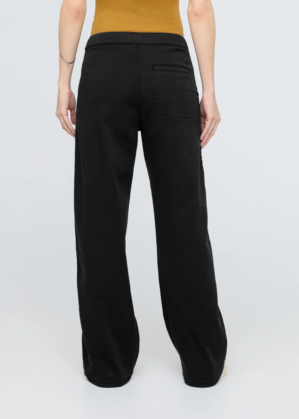 No Sweat Wide Leg Pant - Black - Image 4