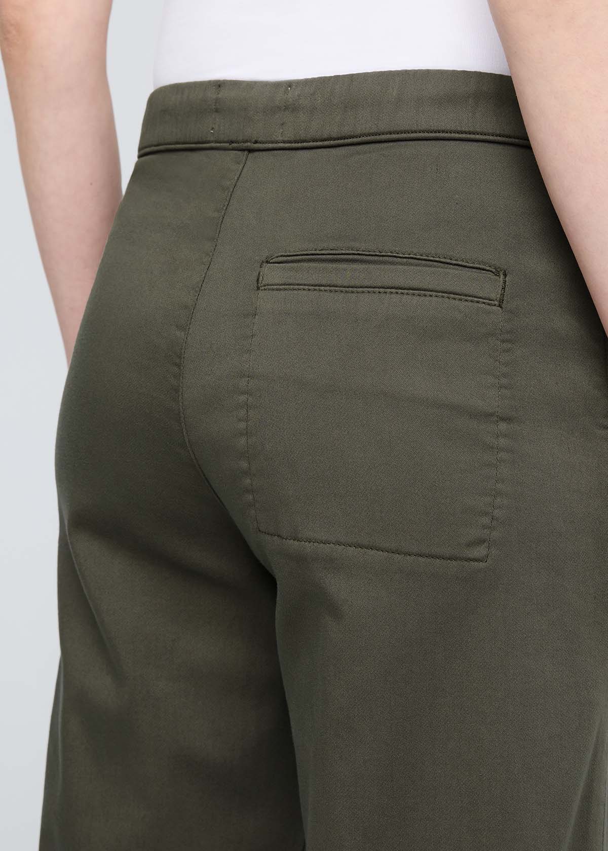 No Sweat Wide Leg Pant - Thyme - Image 6